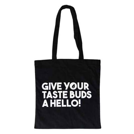 black and white tote bag
